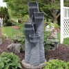 Gray 4-Tier Pouring Pillars w/ LED Lights