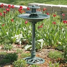 Garden Three-Tier Outdoor Bird Bath Water Fountain