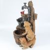 Puppies, Pail & Pump Water Fountain w/ LED Light