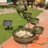 Aibek Ceramic  Solar Cascade Fountain