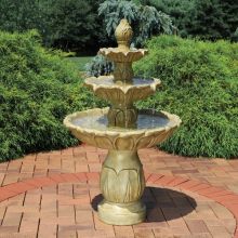 Darold Three Tier Water Fountain (Material: Garden Stone)