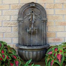 Dupuis Outdoor Garden Wall/Floor Fountain (Material: Dark Brown)